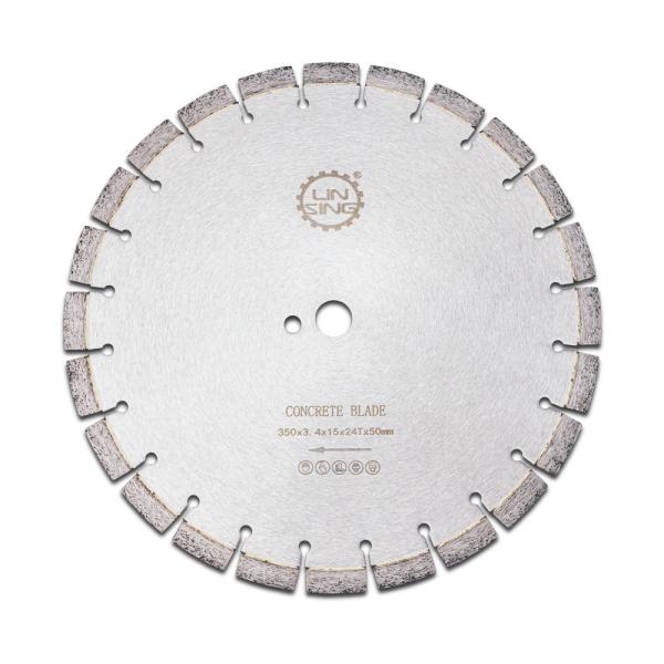 Customized Diamond Tools 350mm Diamond Cutting Disc For Concrete 3mm Blade
