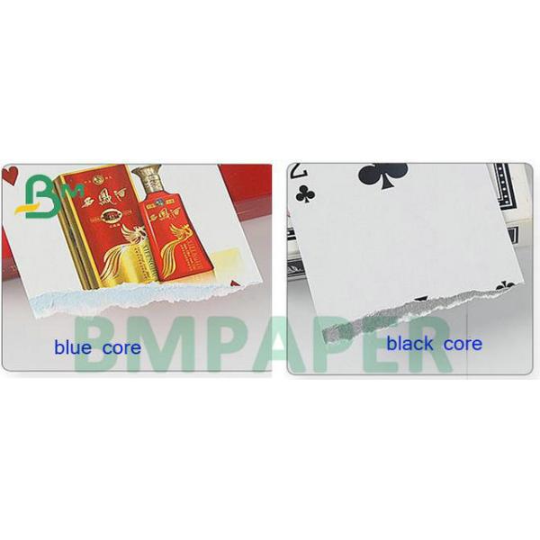  71cm Roll 280gsm 300gsm C2S Black Core Poker Paper For Playing Cards 