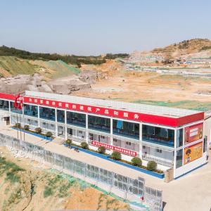 40ft Prefabricated Container House with Steel Structure and Online Technical