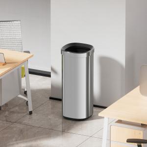 Stainless Steel Wormhole Series Household SS Rectangle Trash Bin Without Lid