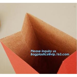 Flat Paper Handle Customized Design Shopping Gift Printed Kraft Paper Bag,ECO