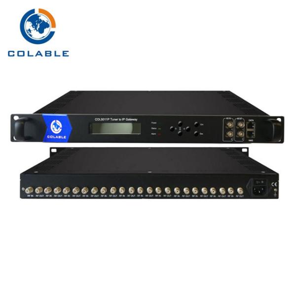 Quality Digital Receiver DVB IP Gateway With 8 12 16 20 24 RF Input IP Output for sale