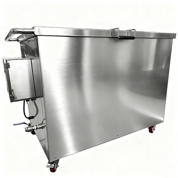 211 Liters Stainless Steel Industrial Soak Tank with 1.5 kW Heating and Mobile