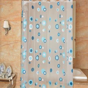 Personalized PEVA Stylish Waterproof Shower Curtain , Hookless Shower Curtain