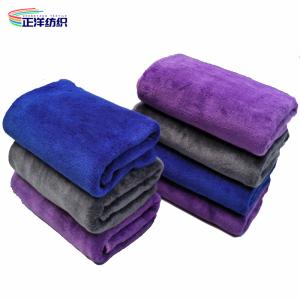 400GSM 50X60CM Reusable Cleaning Rags Microfiber Double Side Brushed Weft Terry