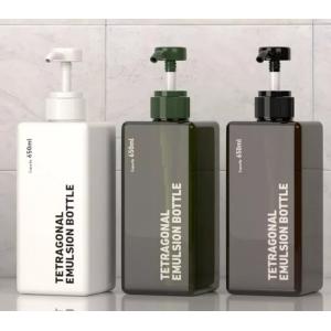 500Ml 650Ml Pink Shampoo Dispenser Bottles With Labels BPA FREE