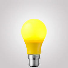 580nm Yellow Cover LED Bulb with Recyclable, No UV/IR Rays, Soft Lighting, Easy