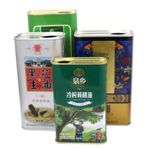Wholesale 4L Cooking Oil Tin Can Square Plastic Lid from china suppliers