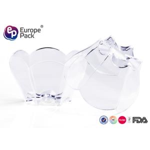 Disposable Plastic Dessert Cup Tulip Container 4Cm Hight , 7Cm Top Diameter