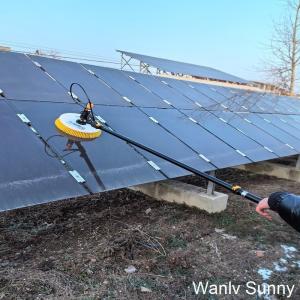 Trend-Setting Solar Panel Cleaning Brush and Pole with Portable Lithium Battery