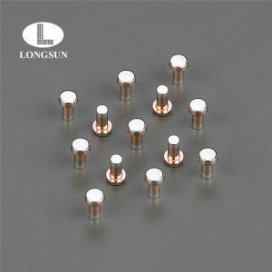 Electrical Contact Rivets Soild Welding Contact Tips With Low Electrical