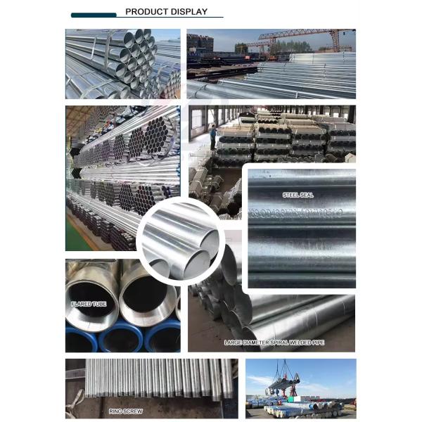 Non-Alloy Punching Processing Service GI Round Steel Pipe for Construction and Zinc Coating Steel Round Tube