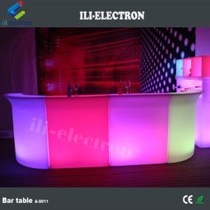 Modern LED Bar Counter Illuminated Led Plastic Salon / Restaurant