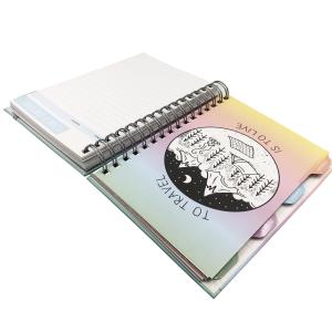 200pp 2022 A5 Office Spiral Notebook Planner Hardcover Wire O