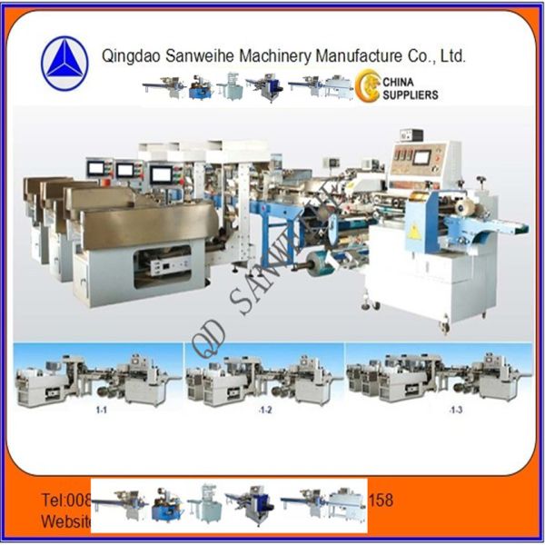 Semi Automatic Flow Wrap Packing Machine Long Service Life Bag Width 50 to 160mm