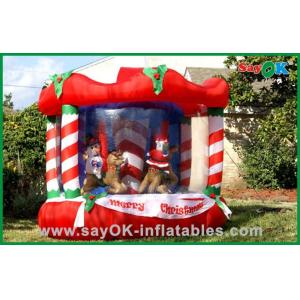 Inflatable Christmas Decoration House Bouncer , Custom Inflatables Product