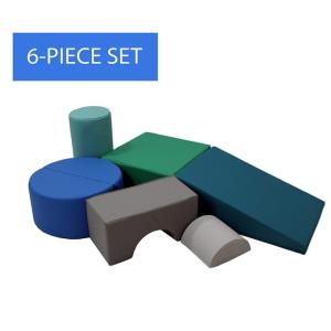 Softscape Playtime And Climb Multipurpose Soft Foam Playset With Foldable Seat For Infants And Toddlers Crawling, Climb