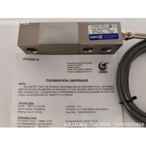 H8C 2t C3 Shear Beam Load Cell ZEMIC Transducer OIML NETP Sensor For Weighing