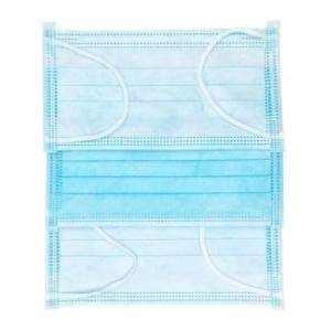 China Protective Blue Disposable Mouth Mask Filter Fabric Soft Comfortable For Adult on sale