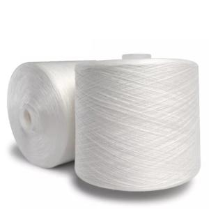 Hubei Factory 40s/2 100% Polyester Core Spun Yarn material is Yizheng Fiber Raw