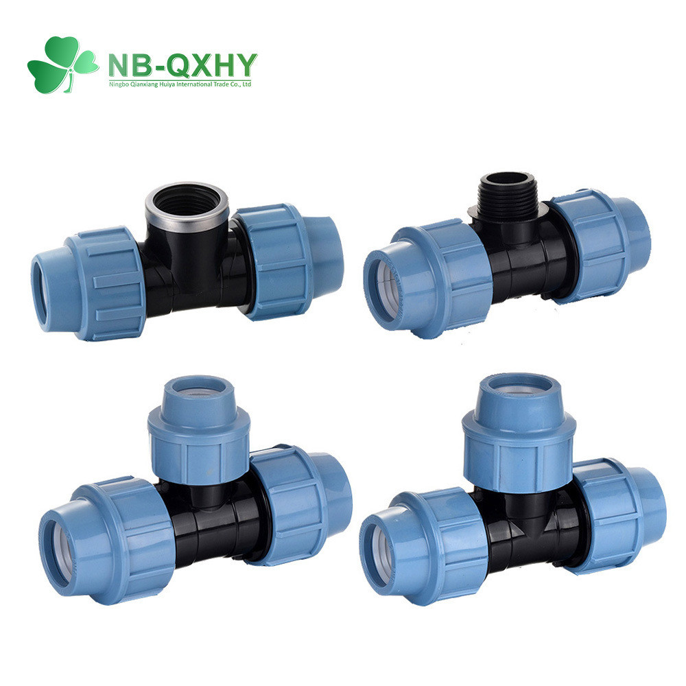 Wholesale 16mm to 110mm 1/2&quot; to 4&quot; Equal PP Pipe Fitting Plastic Elbow Tee Compression Fittings from china suppliers
