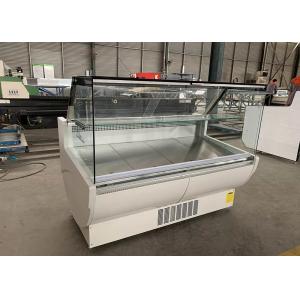 Square Glass Display Deli Display Refrigerator With Open Door Temperature Range