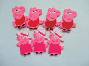 Wholesale Funny 3d Cartoon Pig Shape Rubber Fridge Magnet PVC In Pink Color , Best Tourist Fridge Magnet Soft PVC from china suppliers