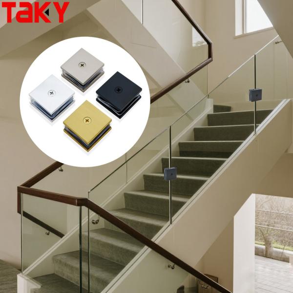 High Quality 304 Clip to Clip Glass Holder Glass Clamp Balustrade Stair Handrail Glass Clamp Fitting