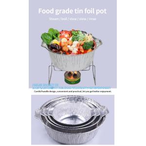5300ml Disposable Cooking Pie Pot Large Aluminum Foil Pot Round Baking Container