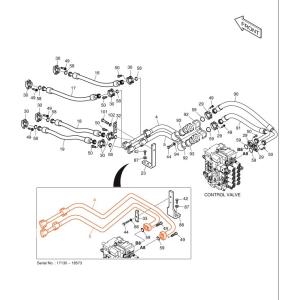 Economical And Practical DX200A Excavator Pipelines seamless Hydraulic System