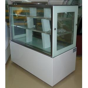 1.5 M White Commercial Cake Display Freezer With Marble Base / 3 Layers
