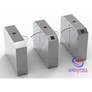 Half Height Infrared access control Flap Barrier Gate Manual Card Collecting