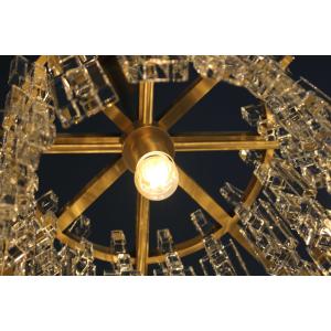 Modern Marignan Tiered Rectangular Chandelier 152cm Flawless Brass Finish