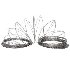 Wholesale Chinese Factory Single Razor Wire Galvanized Concertina Razor Barbed Wire And Fencing For Prison And Airport from china suppliers