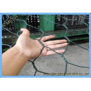 60X80mm , 3mx1mx1m Galvanized Wire Gabion Box / Stone Basket Gabion