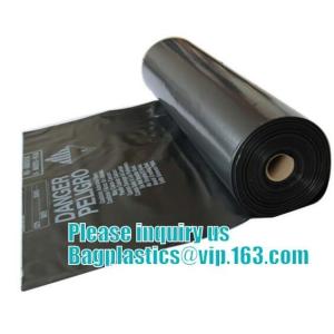 Wholesale high quality hazardous waste yellow plastic bag asbestos garbage bag, Asbestos remove bag, asbestos waste bags, asbesto from china suppliers