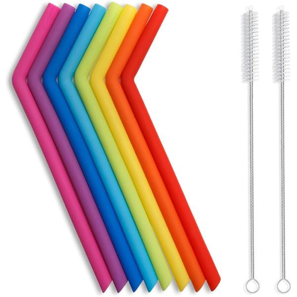 Reusable Silicone Straw – Flexible, Cuttable, and Eco-Friendly Drinking Solution