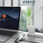 Type C Type-C Hub Multi Function Adapter for Charging Data Transfer and Video