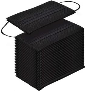 Nonwoven Black Disposable Mask Procedural Face Masks With Earloops