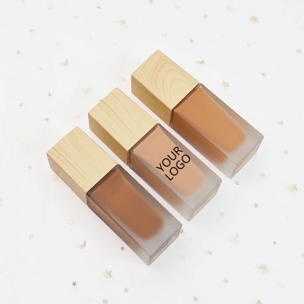 30 Colors Natural Full Coverage Matte Face Makeup Liquid Foundation Waterproof Private Label OEM for All Skin Foundation
