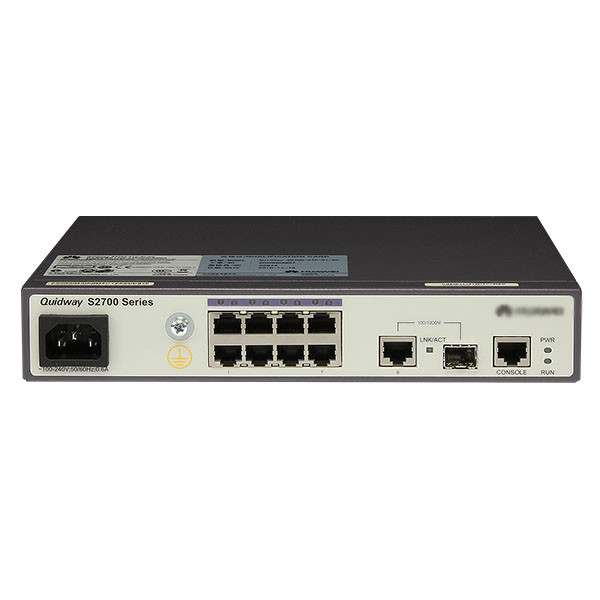 Quality S2700-9TP-SI-AC 8 Port Ethernet 10/100 Network Switch with 32 Gbit/s Switching Capacity for sale