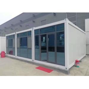 Glass Curtain Wall Steel Structure Prefabricated Container Home