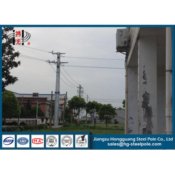 Quality Anti Rust Q235 Transmission Line Metal Power Poles With Transmission Line Hardware for sale