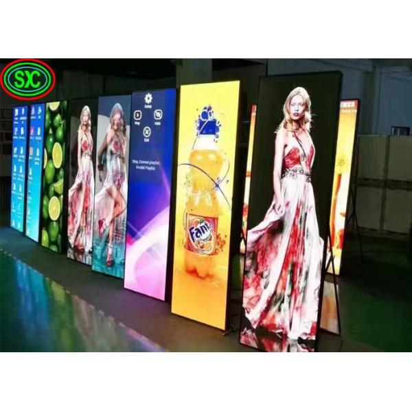 960*320 Module Resolution LED Poster Display with P2mm Pitch and Aluminum Panel