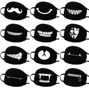Polyester Cotton Digital Printing Face Mask With Stretchable Earloops