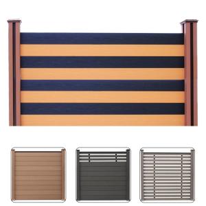 Garden WPC Fence Panels Fireproof Wood Polymer Composite Boards