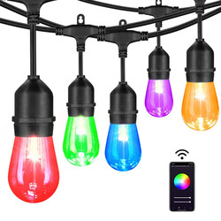 RGBW LED Lights Smart String Lights Christmas IP65 Outdoor 2.4GHz Wi-Fi App