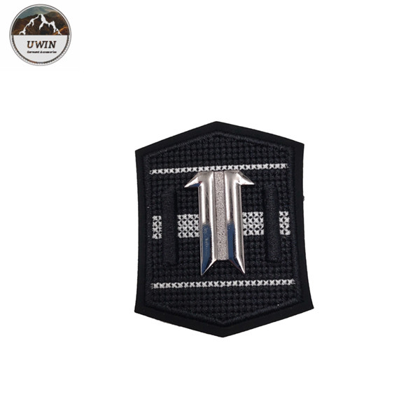 Quality Washable Black 3D Custom Motorcycle Patches One Side Design Any Shape Available for sale