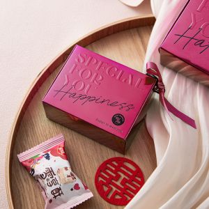 Custom Printed Cardboard Boxes Wedding Return Gift Box Magenta Candy Box Wedding