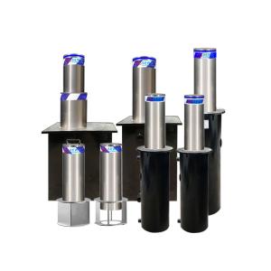 Automatic Retractable Hydraulic Bollards Remote Control Steel Bollard for